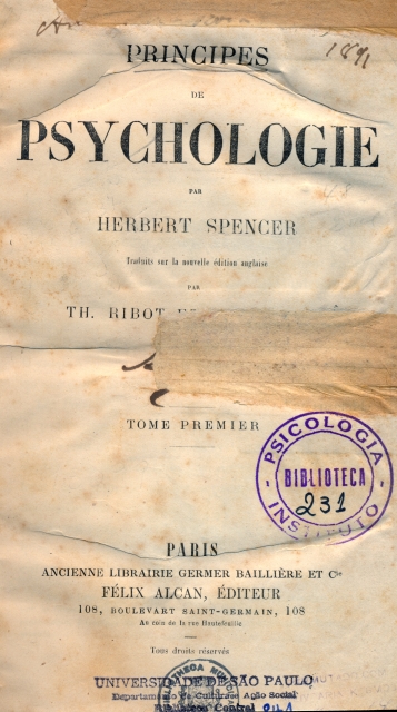 Principes de psychologie - v. 1